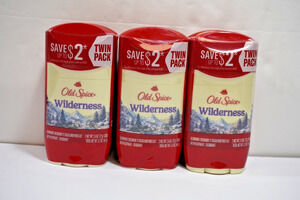 3 pk Old Spice Wilderness Antiperspirant Deodorant for Men Lavender 2.6 Oz